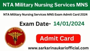 NTA Military Nursing Services MNS