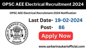 OPSC AEE Electrical Recruitment 2024