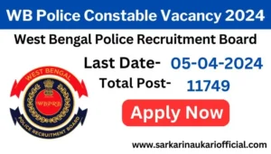 WB Police Constable Vacancy 2024