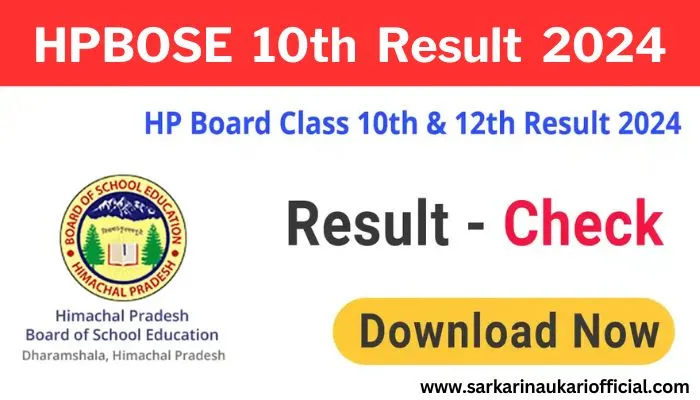 HPBOSE 10th Result 2024