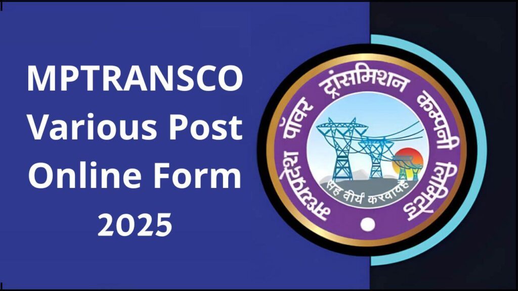 MPTRANSCO Various Post Online Form 2025