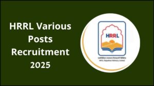 HRRL Various Post Recruitment 2025