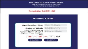 MPESB PAT Exam Date Admit Card 2025