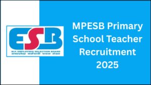 MPESB Primary School Teacher Recruitment 2025