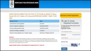 RBI Officers Grade B Recruitment 2025