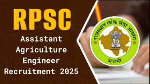 RPSC Assistant Agriculture Engineer Recruitment 2025