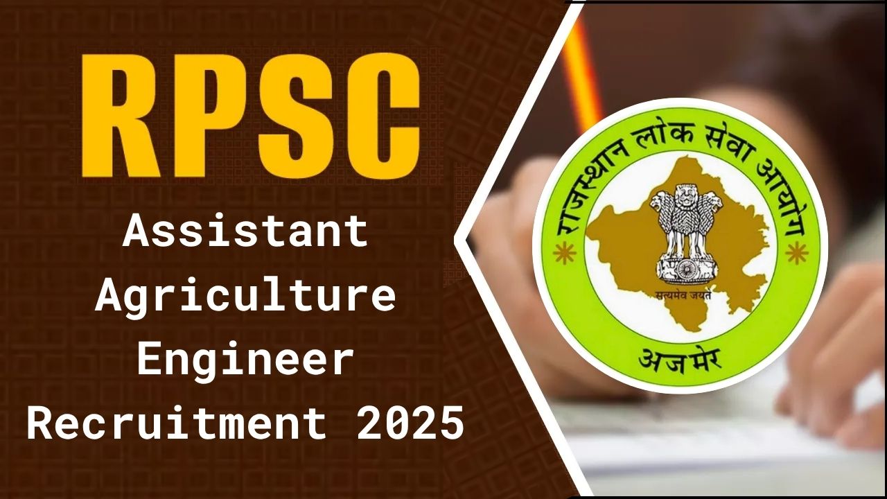 RPSC Assistant Agriculture Engineer Recruitment 2025