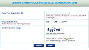 UPSC CAPF Admit Card 2025