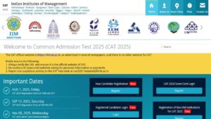 IIM CAT Admission Online Form 2025