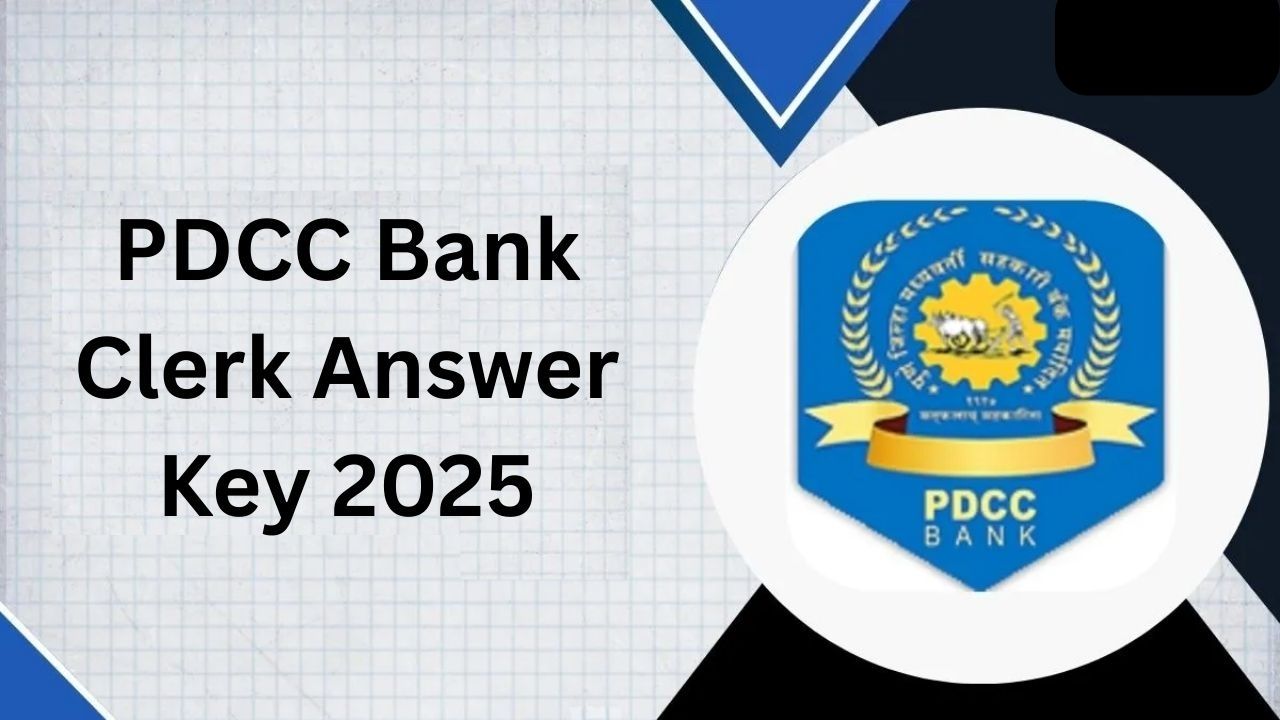 PDCC Bank Clerk Answer Key 2025