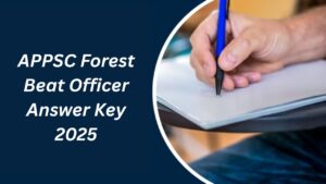 APPSC Forest Beat Officer Answer Key 2025