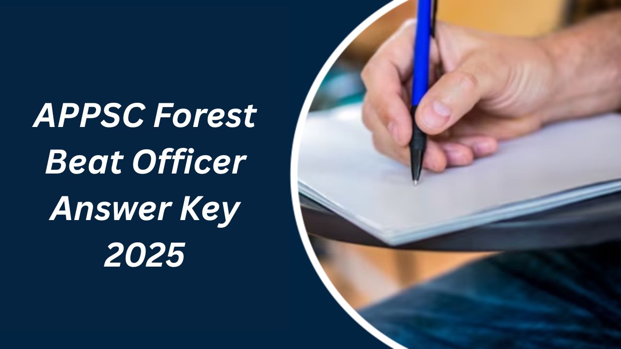 APPSC Forest Beat Officer Answer Key 2025