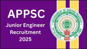 APPSC Junior Engineer Recruitment 2025