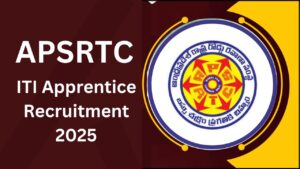 APSRTC ITI Apprentice Recruitment 2025