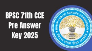 BPSC 71th CCE Pre Answer Key 2025