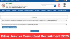 Bihar Jeevika Consultant Recruitment 2025