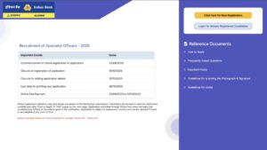 Indian Bank Specialist Officer (SO) Recruitment 2025