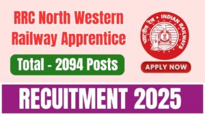 RRC North Western Railway Apprentice Recruitment 2025