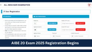 AIBE 20 Exam 2025 Registration