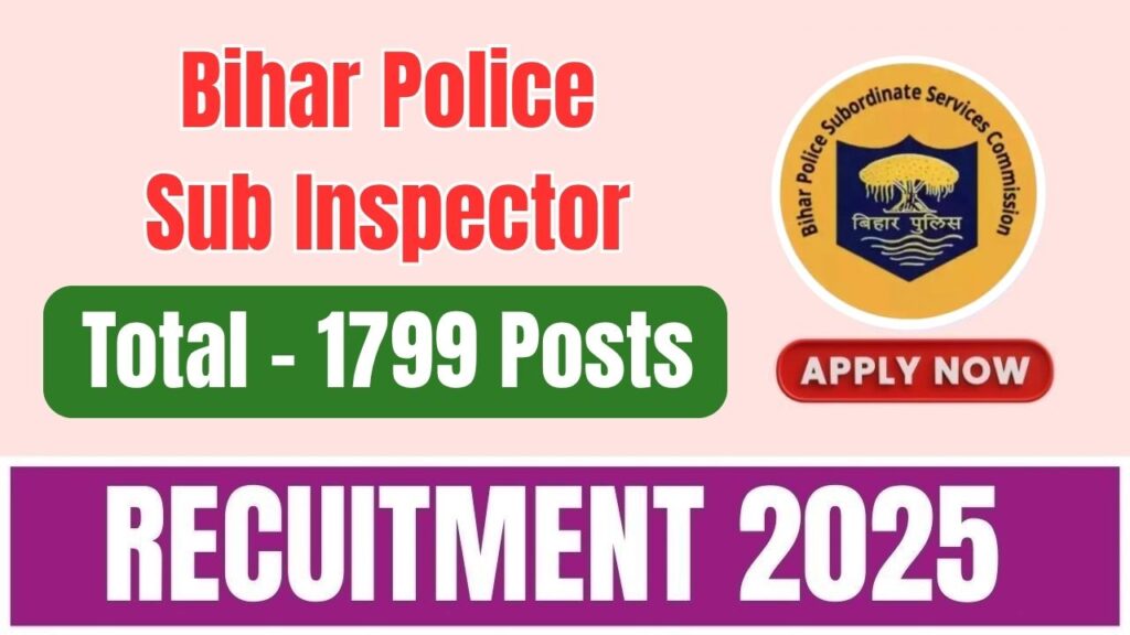 Bihar Police SI Recruitment 2025