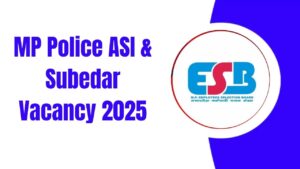 MP Police ASI & Subedar Vacancy 2025