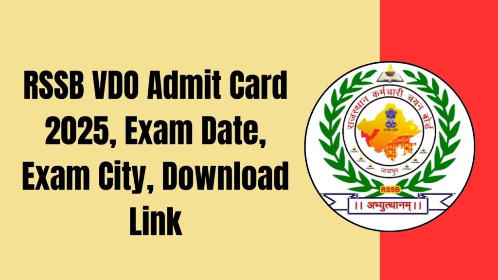 RSSB VDO Admit Card 2025