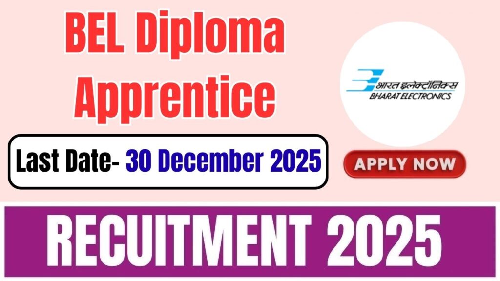 BEL Diploma Apprentice Recruitment 2025 BEL Diploma Apprentice Recruitment 2025