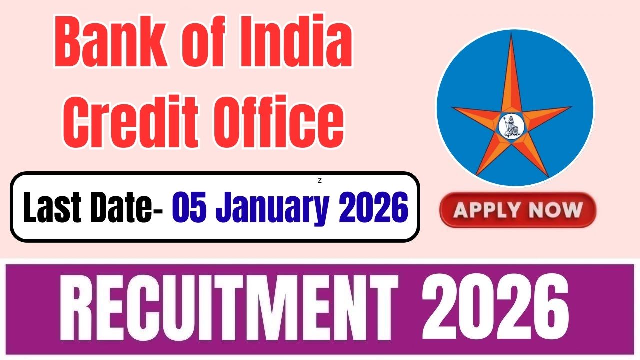 Bank of India Credit Office Recruitment 2026