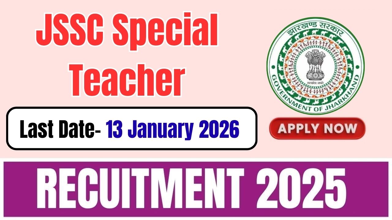 JSSC Special Teacher Recruitment 2025