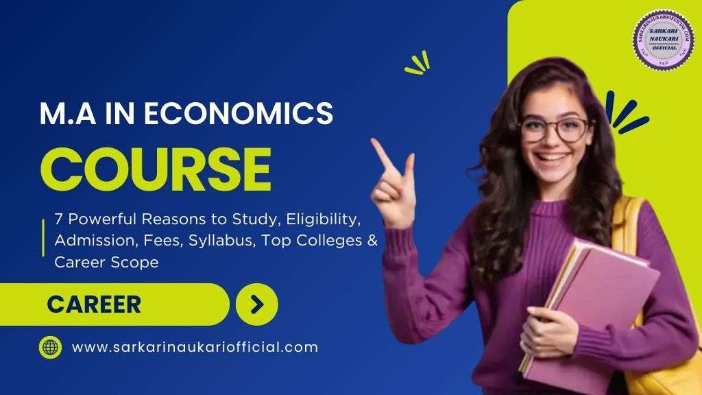 M.A in Economics Course 2026