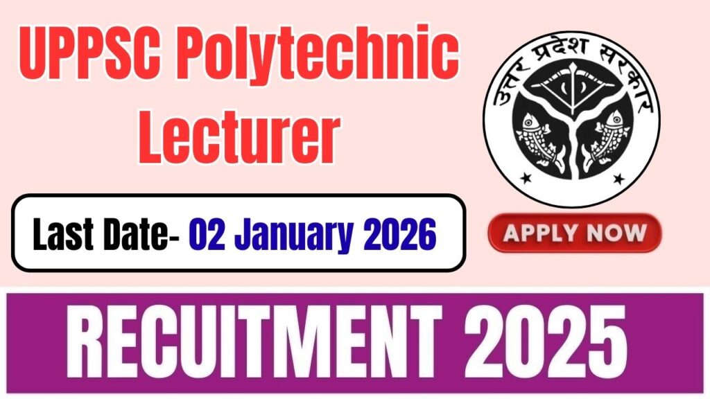 UPPSC Polytechnic Lecturer Recruitment 2025