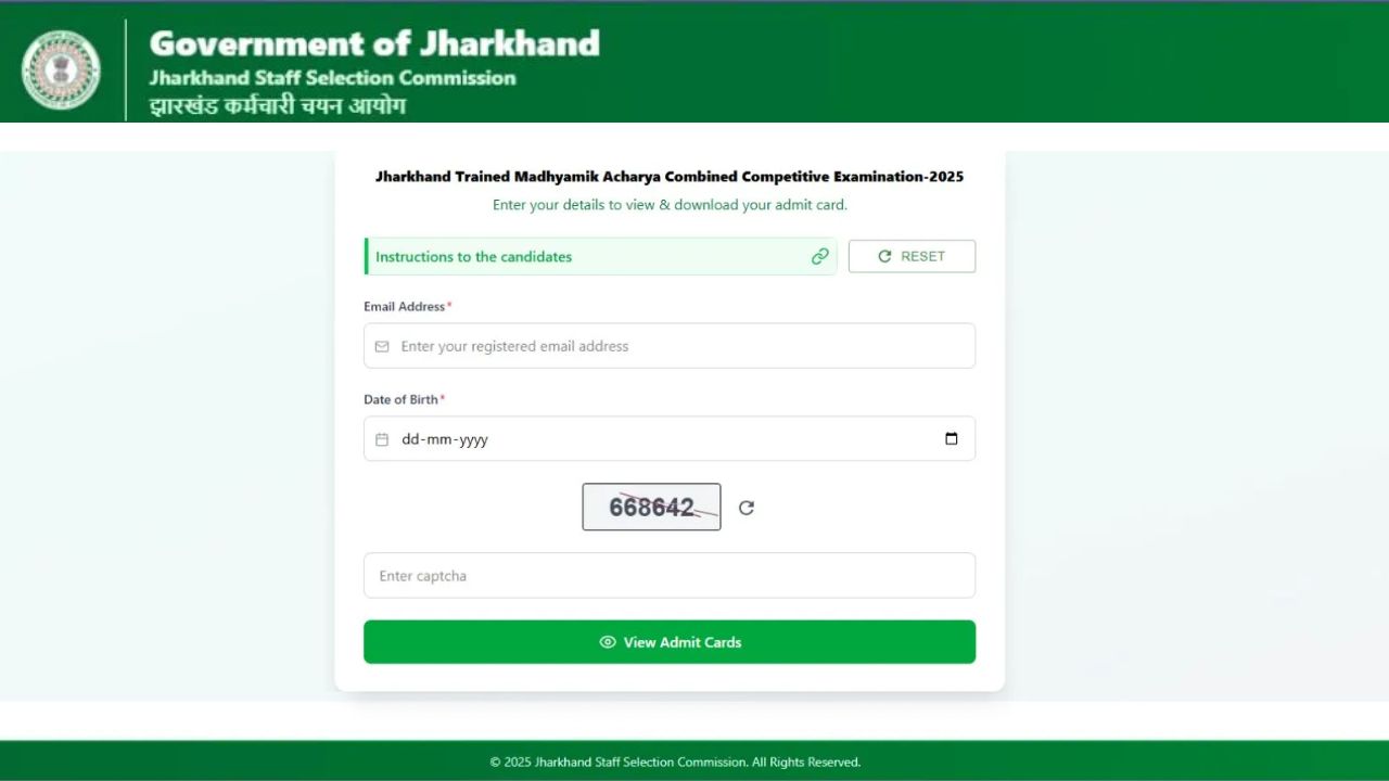 JSSC Madhyamik Acharya JTMACCE Admit Card 2026