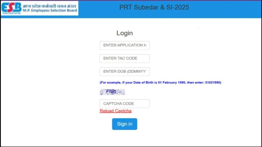 MPESB Police SI and Subedar Answer Key 2026