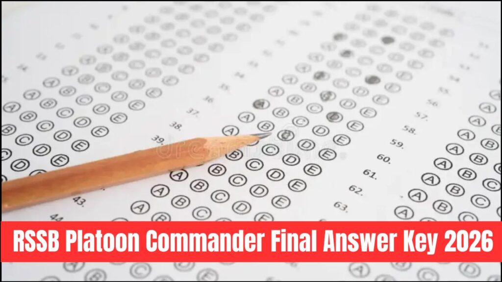RSSB Platoon Commander Final Answer Key 2026