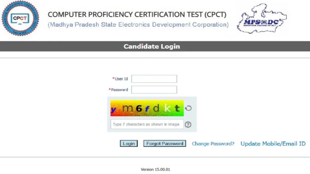 MP CPCT Admission Online Form 2026