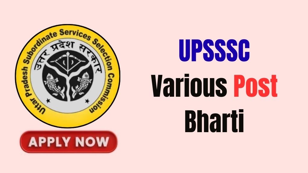 UPSSSC Various Post Recruitment 2026