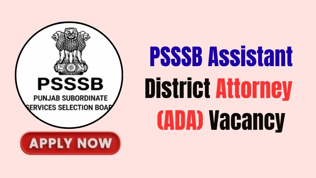PSSSB ADA Recruitment 2026 PSSSB ADA Recruitment 2026