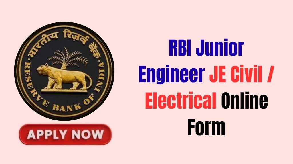 RBI JE Recruitment 2026