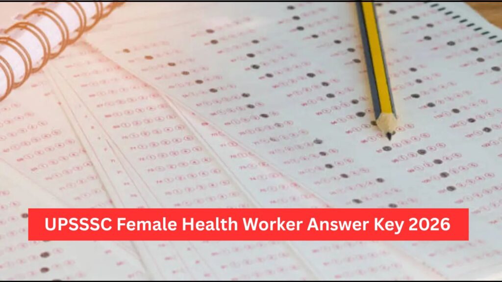 UPSSSC Female Health Worker Answer Key 2026