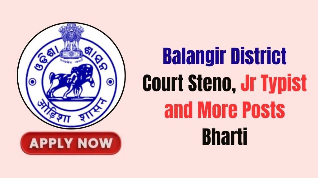 Balangir District Court Recruitment