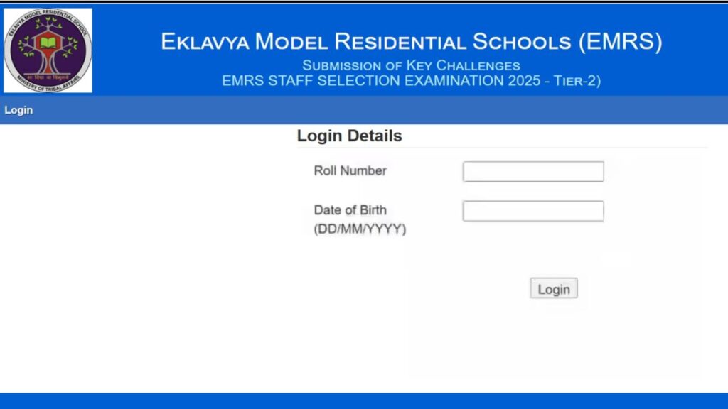 EMRS Teaching & Non-Teaching Tier-II Answer Key 2026