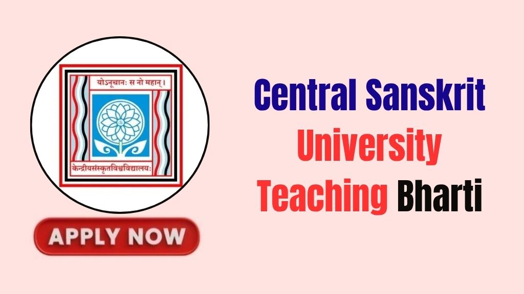 Central Sanskrit University Teaching Recruitment