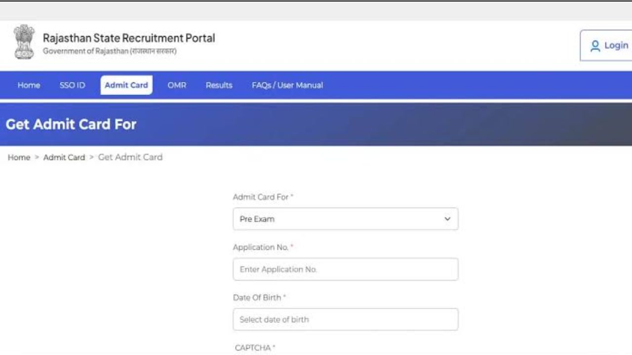 RSSB Forester Admit Card 2026