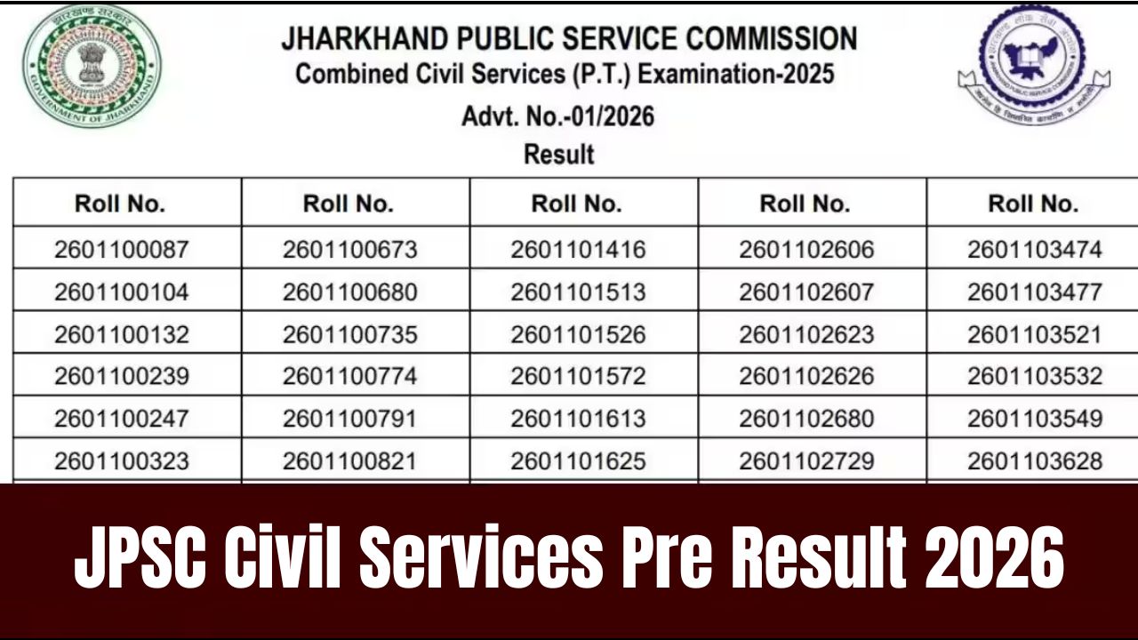 JPSC Civil Services Pre Result 2026