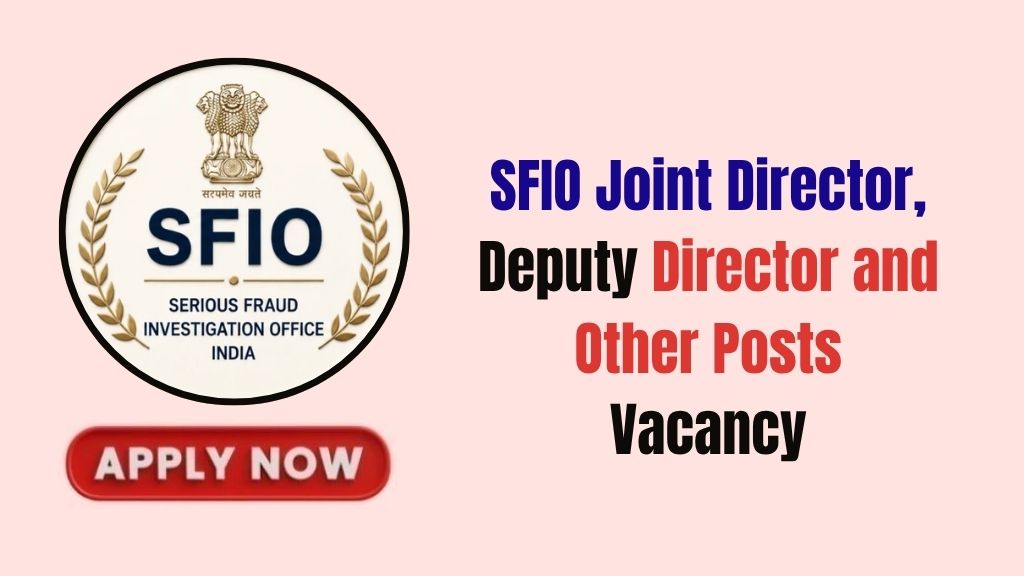 SFIO Recruitment 2026