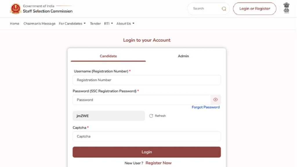 SSC CPO SI PET/ PST Admit Card 2026