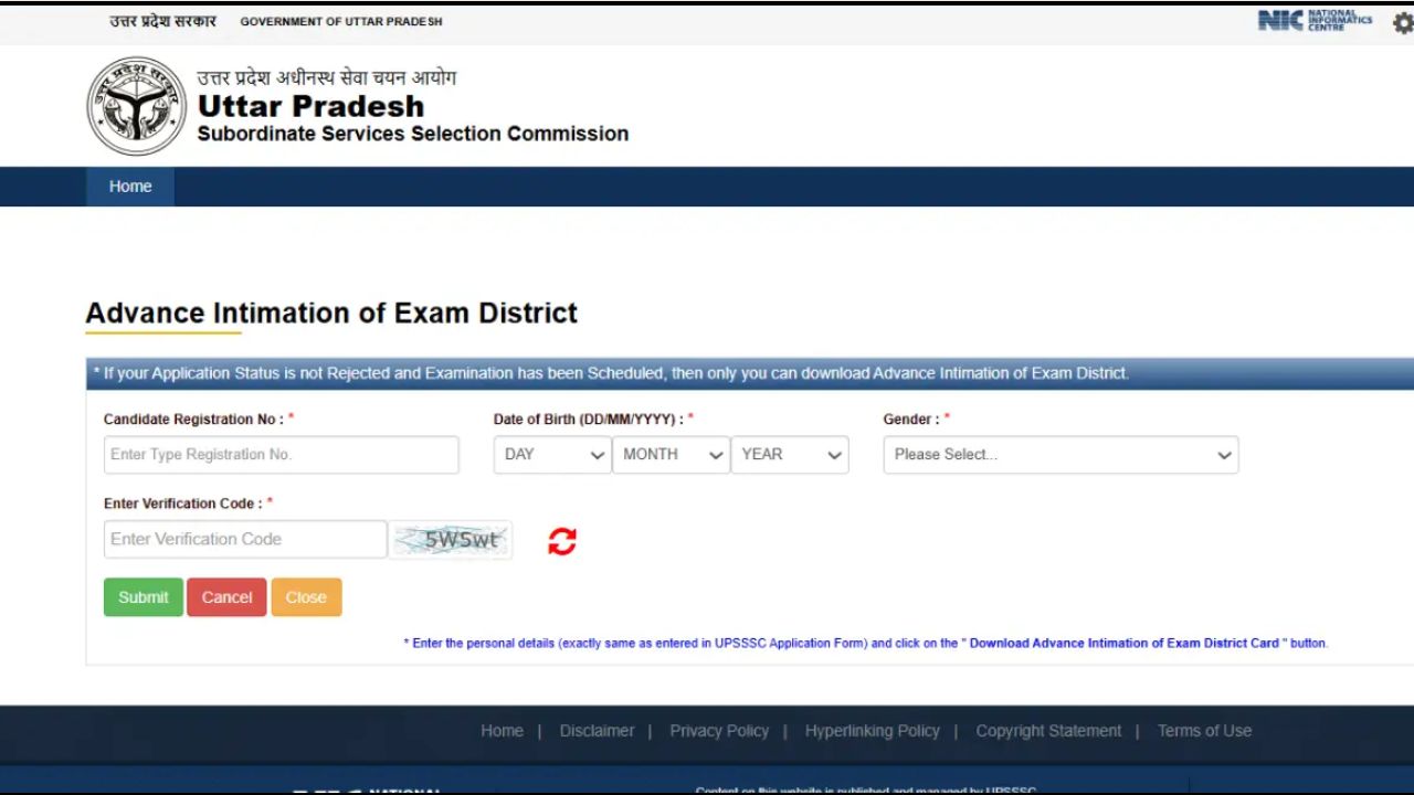 UPSSSC Assistant Statistical Officer Exam City Details 2026